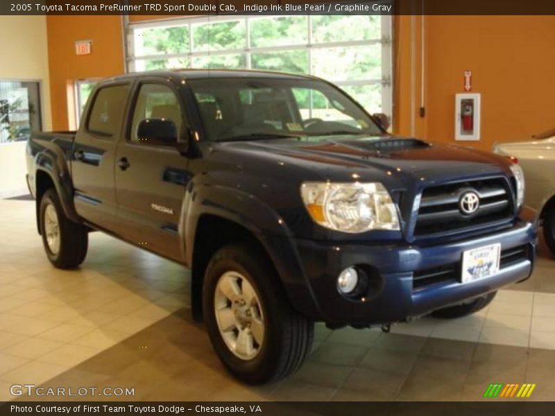 Indigo Ink Blue Pearl / Graphite Gray 2005 Toyota Tacoma PreRunner TRD Sport Double Cab