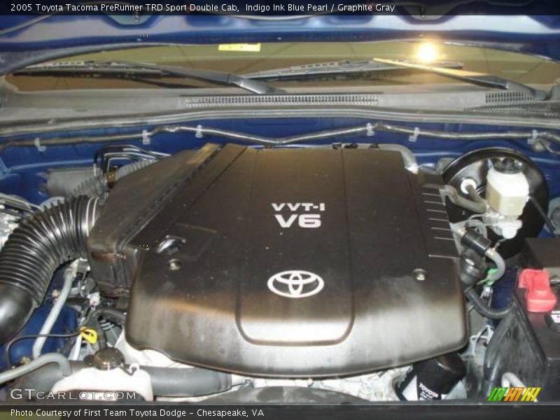 Indigo Ink Blue Pearl / Graphite Gray 2005 Toyota Tacoma PreRunner TRD Sport Double Cab