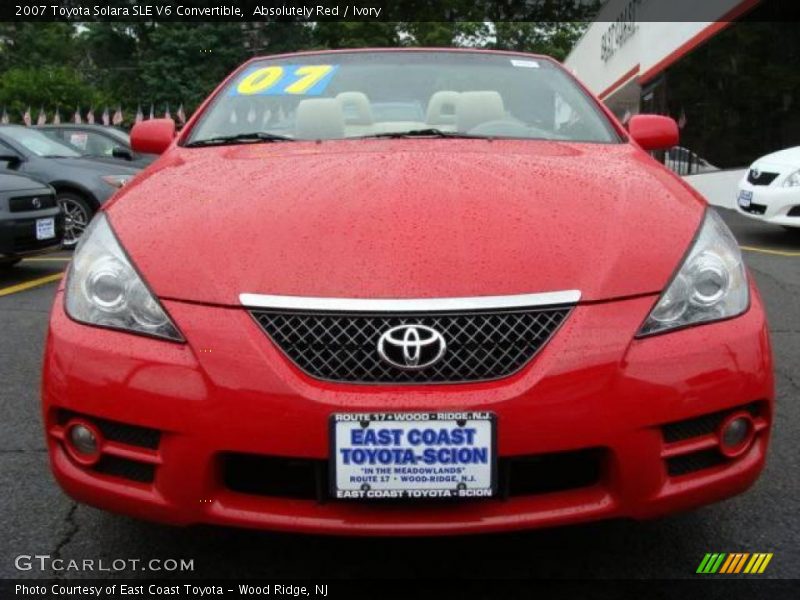 Absolutely Red / Ivory 2007 Toyota Solara SLE V6 Convertible
