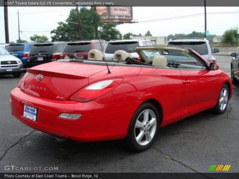 Absolutely Red / Ivory 2007 Toyota Solara SLE V6 Convertible