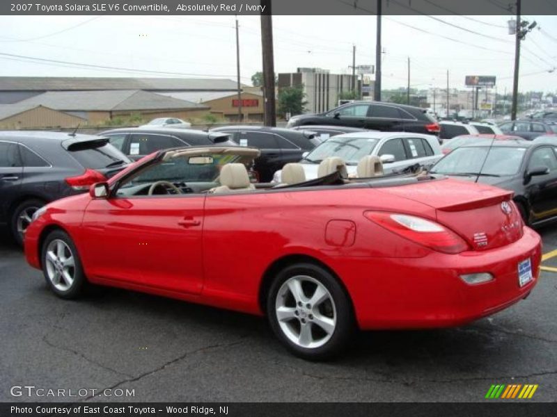 Absolutely Red / Ivory 2007 Toyota Solara SLE V6 Convertible