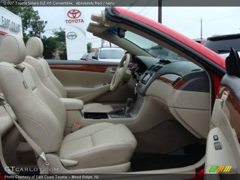 Absolutely Red / Ivory 2007 Toyota Solara SLE V6 Convertible