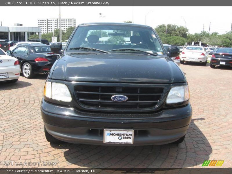 Black / Medium Graphite Grey 2003 Ford F150 XL SuperCab