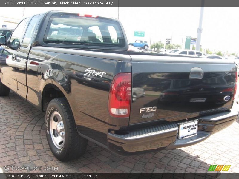 Black / Medium Graphite Grey 2003 Ford F150 XL SuperCab