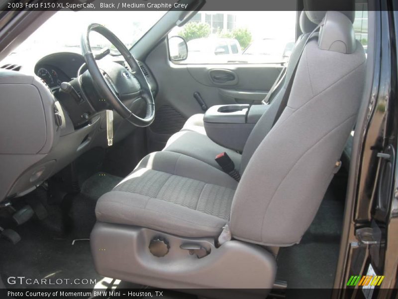 Black / Medium Graphite Grey 2003 Ford F150 XL SuperCab