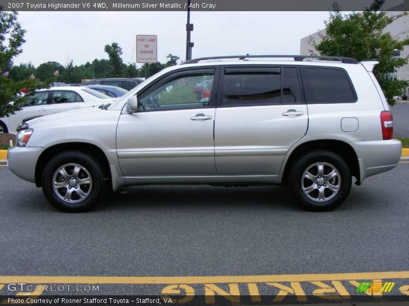 Millenium Silver Metallic / Ash Gray 2007 Toyota Highlander V6 4WD