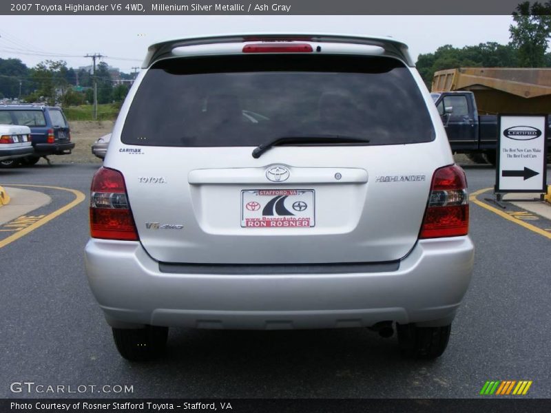 Millenium Silver Metallic / Ash Gray 2007 Toyota Highlander V6 4WD