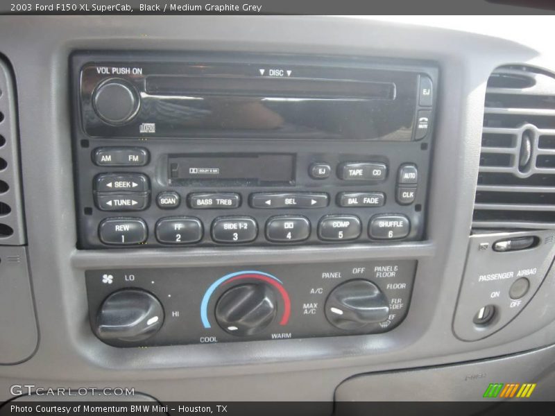 Black / Medium Graphite Grey 2003 Ford F150 XL SuperCab