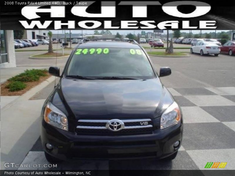 Black / Taupe 2008 Toyota RAV4 Limited 4WD