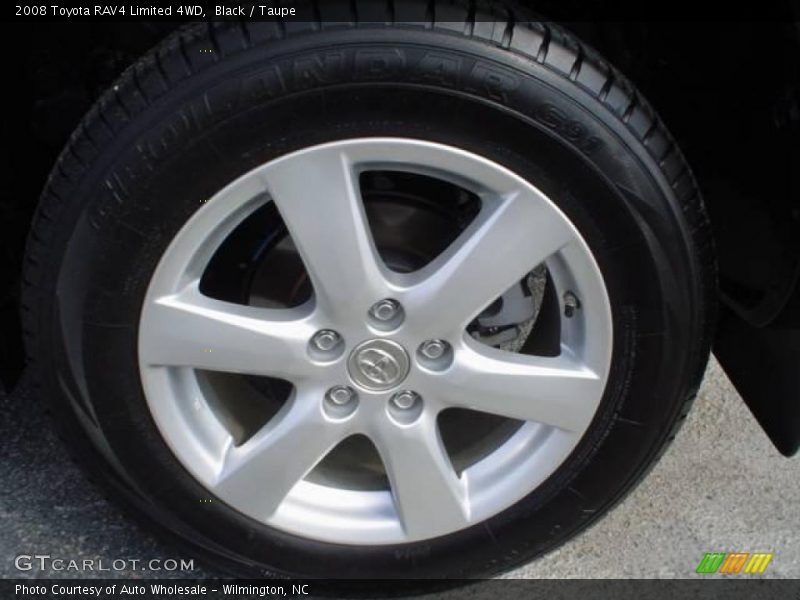 Black / Taupe 2008 Toyota RAV4 Limited 4WD