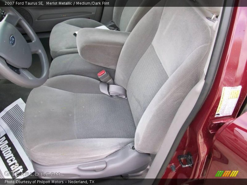 Merlot Metallic / Medium/Dark Flint 2007 Ford Taurus SE