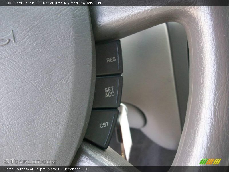 Merlot Metallic / Medium/Dark Flint 2007 Ford Taurus SE