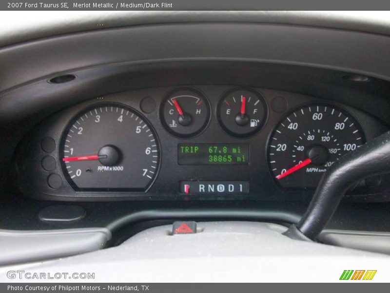 Merlot Metallic / Medium/Dark Flint 2007 Ford Taurus SE