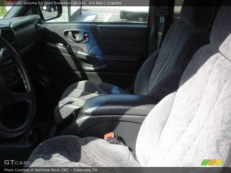Fire Red / Graphite 2000 GMC Sonoma SLS Sport Extended Cab 4x4