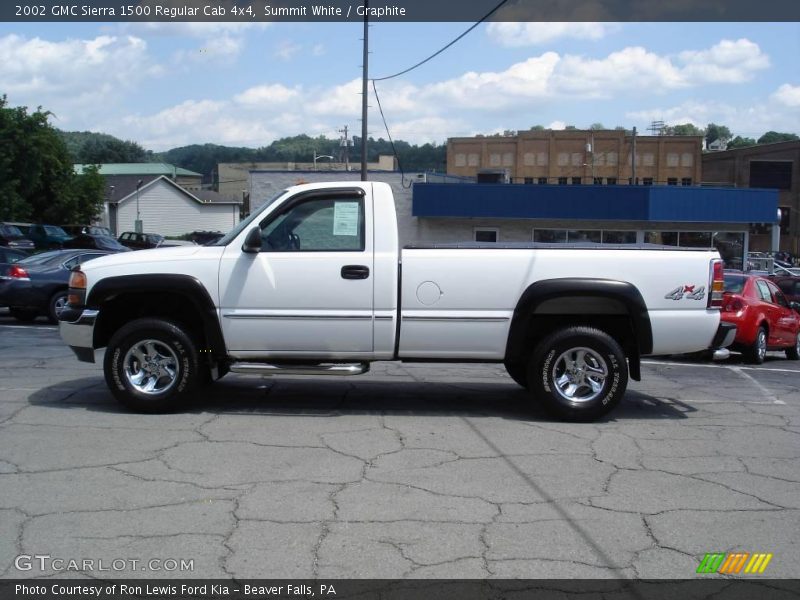 Summit White / Graphite 2002 GMC Sierra 1500 Regular Cab 4x4