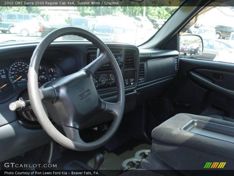 Summit White / Graphite 2002 GMC Sierra 1500 Regular Cab 4x4