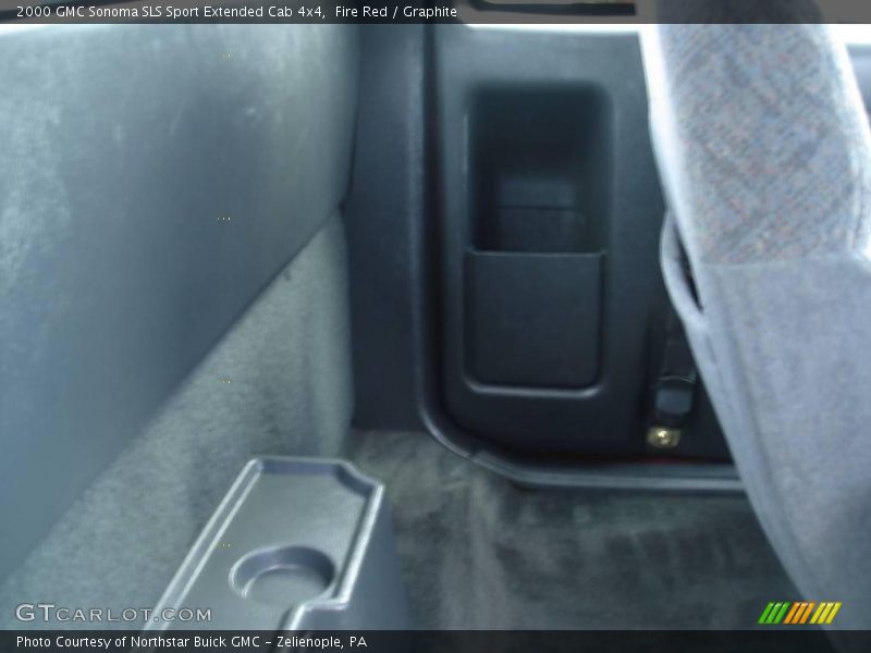 Fire Red / Graphite 2000 GMC Sonoma SLS Sport Extended Cab 4x4