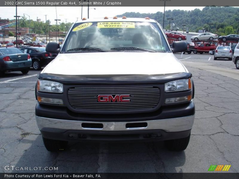 Summit White / Graphite 2002 GMC Sierra 1500 Regular Cab 4x4