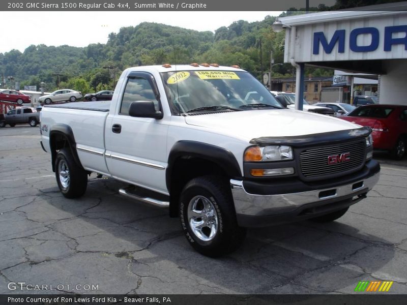 Summit White / Graphite 2002 GMC Sierra 1500 Regular Cab 4x4