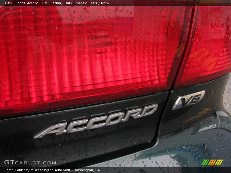 Dark Emerald Pearl / Ivory 1998 Honda Accord EX V6 Sedan