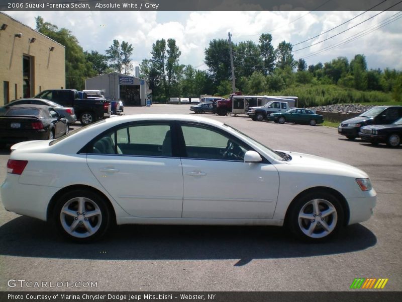 Absolute White / Grey 2006 Suzuki Forenza Sedan