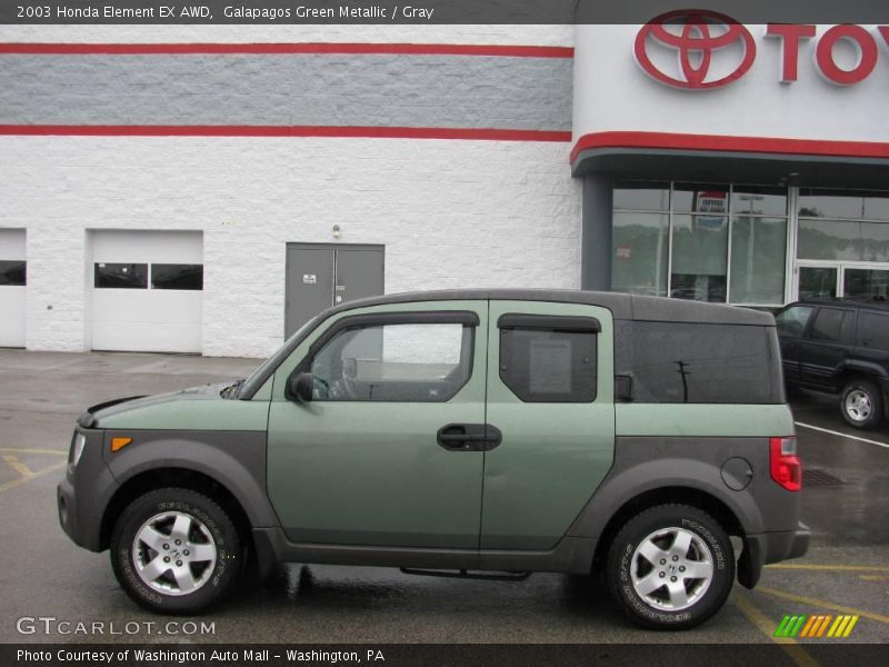 Galapagos Green Metallic / Gray 2003 Honda Element EX AWD