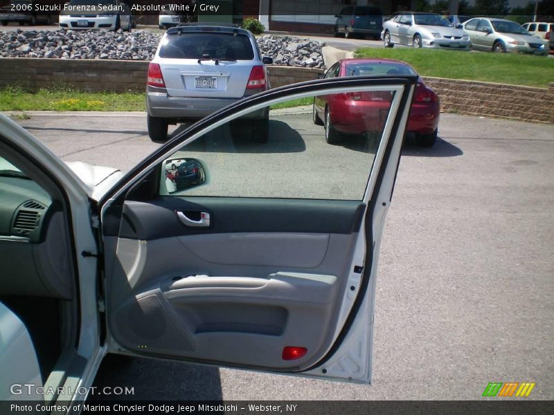 Absolute White / Grey 2006 Suzuki Forenza Sedan