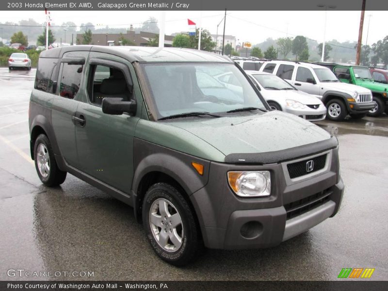 Galapagos Green Metallic / Gray 2003 Honda Element EX AWD