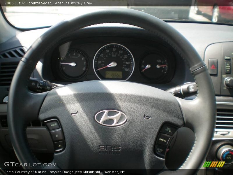 Absolute White / Grey 2006 Suzuki Forenza Sedan