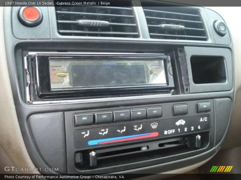 Cypress Green Metallic / Beige 1997 Honda Civic LX Sedan