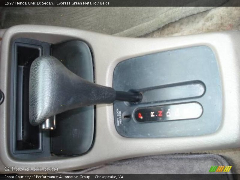 Cypress Green Metallic / Beige 1997 Honda Civic LX Sedan