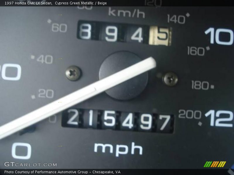 Cypress Green Metallic / Beige 1997 Honda Civic LX Sedan