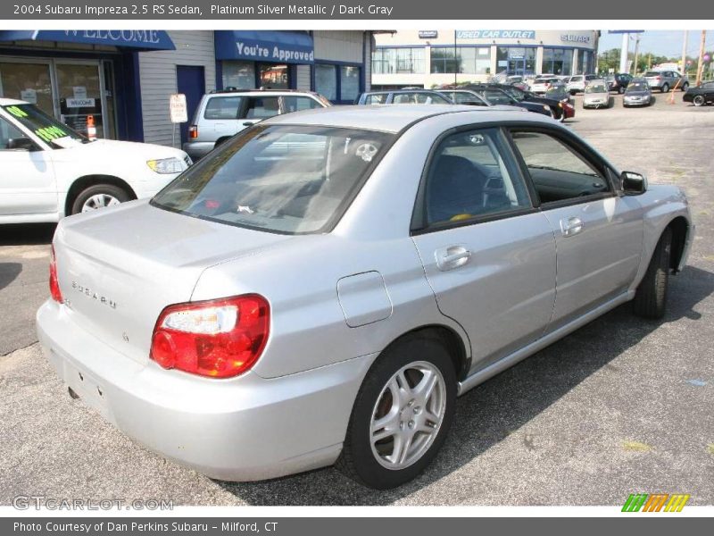 Platinum Silver Metallic / Dark Gray 2004 Subaru Impreza 2.5 RS Sedan