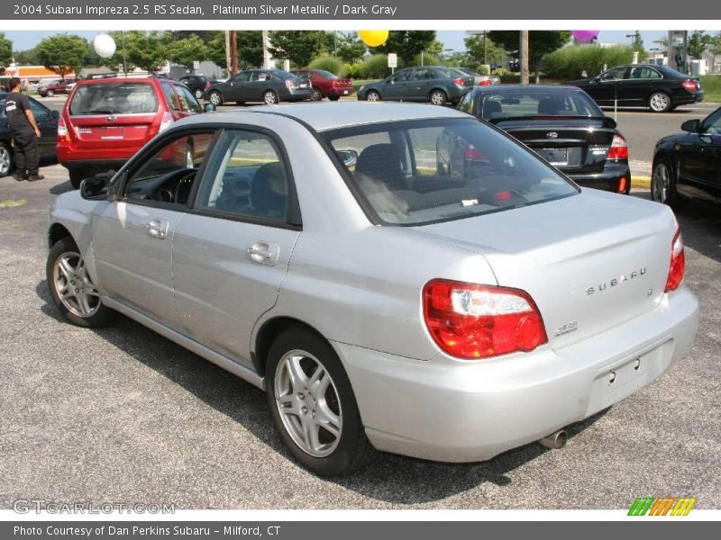 Platinum Silver Metallic / Dark Gray 2004 Subaru Impreza 2.5 RS Sedan