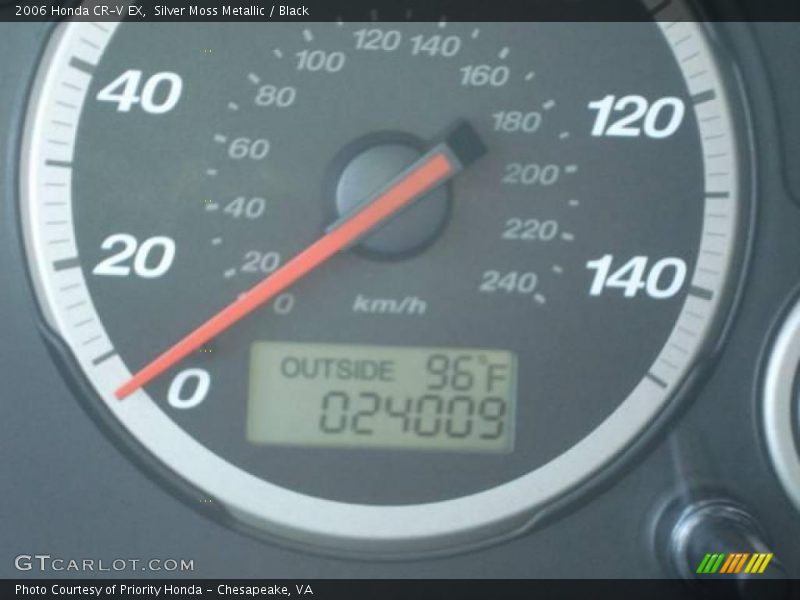 Silver Moss Metallic / Black 2006 Honda CR-V EX