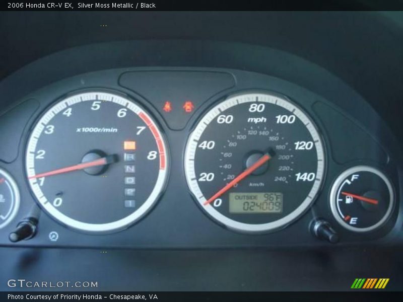 Silver Moss Metallic / Black 2006 Honda CR-V EX