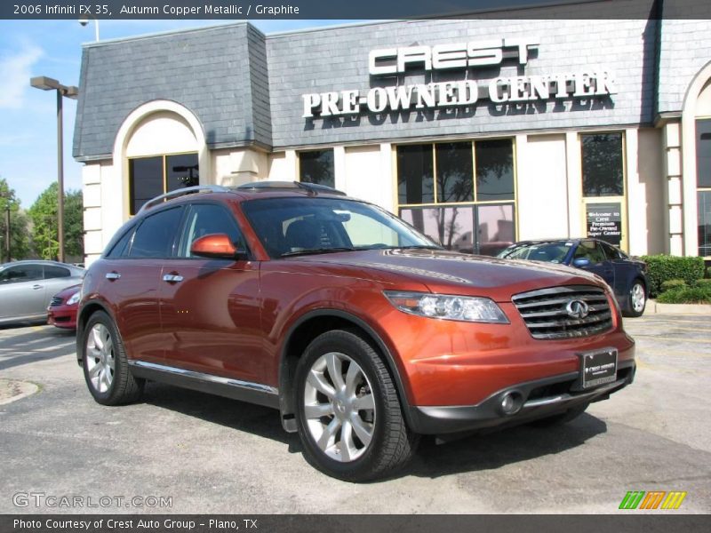 Autumn Copper Metallic / Graphite 2006 Infiniti FX 35