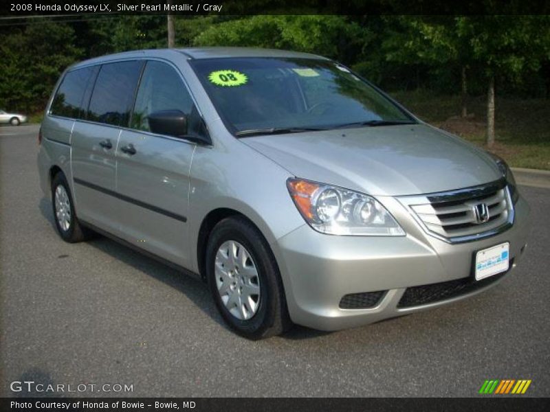 Silver Pearl Metallic / Gray 2008 Honda Odyssey LX