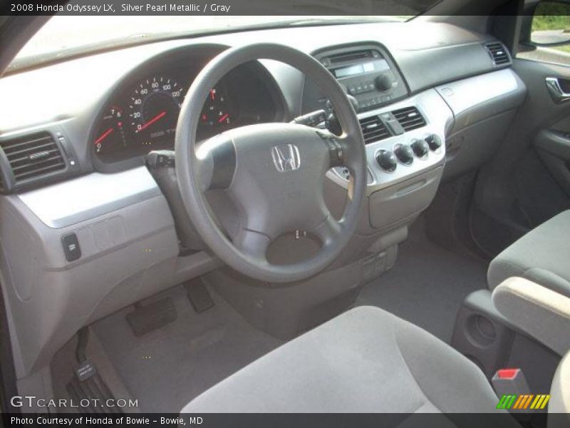 Silver Pearl Metallic / Gray 2008 Honda Odyssey LX