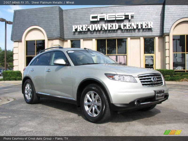 Sheer Platinum Metallic / Wheat 2007 Infiniti FX 35
