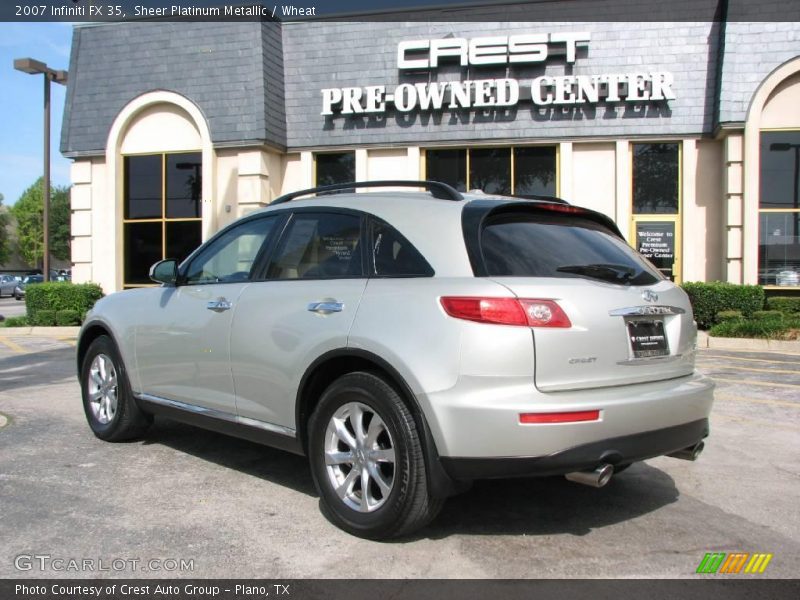 Sheer Platinum Metallic / Wheat 2007 Infiniti FX 35
