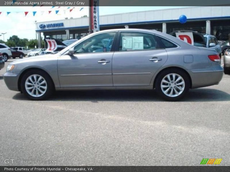 Steel Gray / Gray 2008 Hyundai Azera Limited