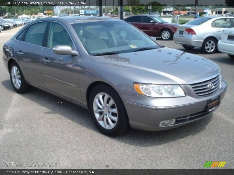 Steel Gray / Gray 2008 Hyundai Azera Limited