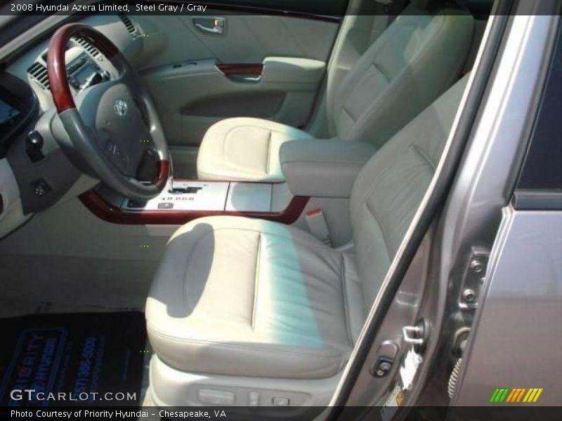 Steel Gray / Gray 2008 Hyundai Azera Limited