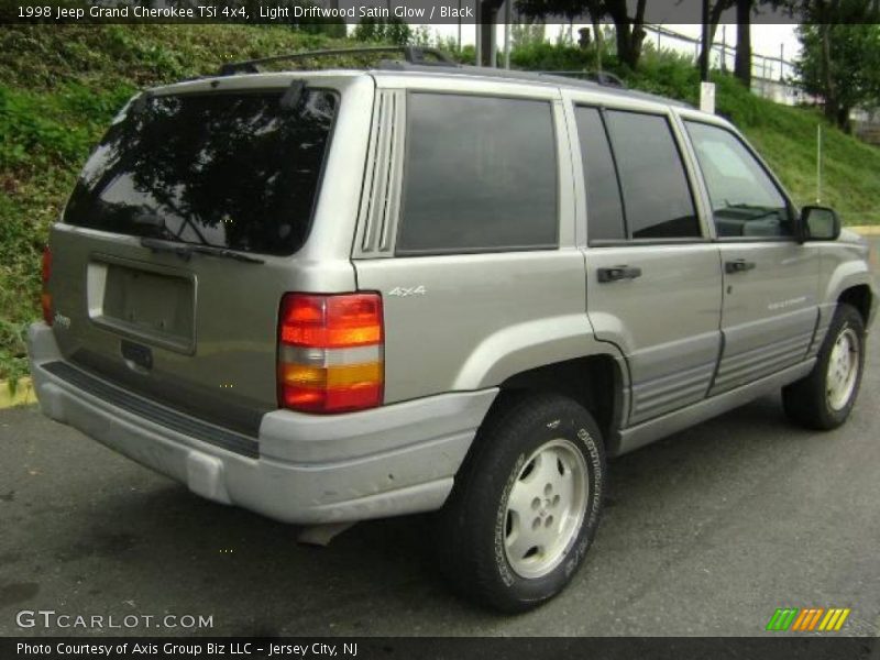 Light Driftwood Satin Glow / Black 1998 Jeep Grand Cherokee TSi 4x4