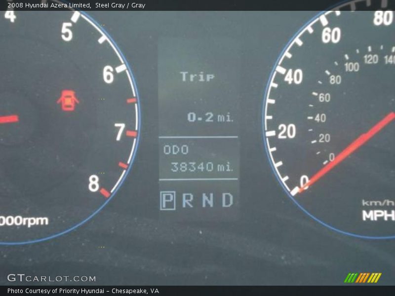 Steel Gray / Gray 2008 Hyundai Azera Limited