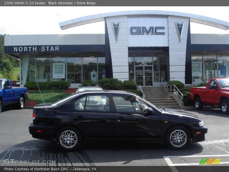 Black Obsidian / Stone Beige 2000 Infiniti G 20 Sedan