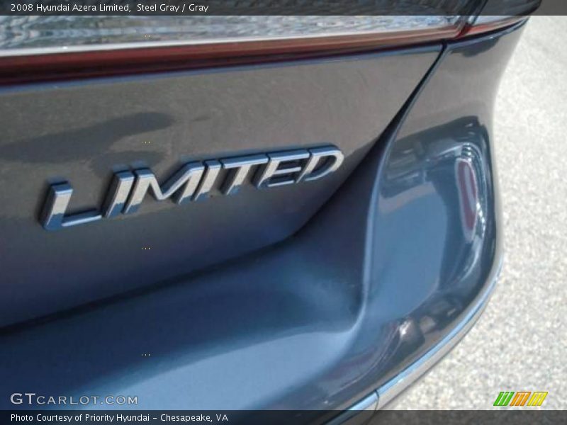 Steel Gray / Gray 2008 Hyundai Azera Limited