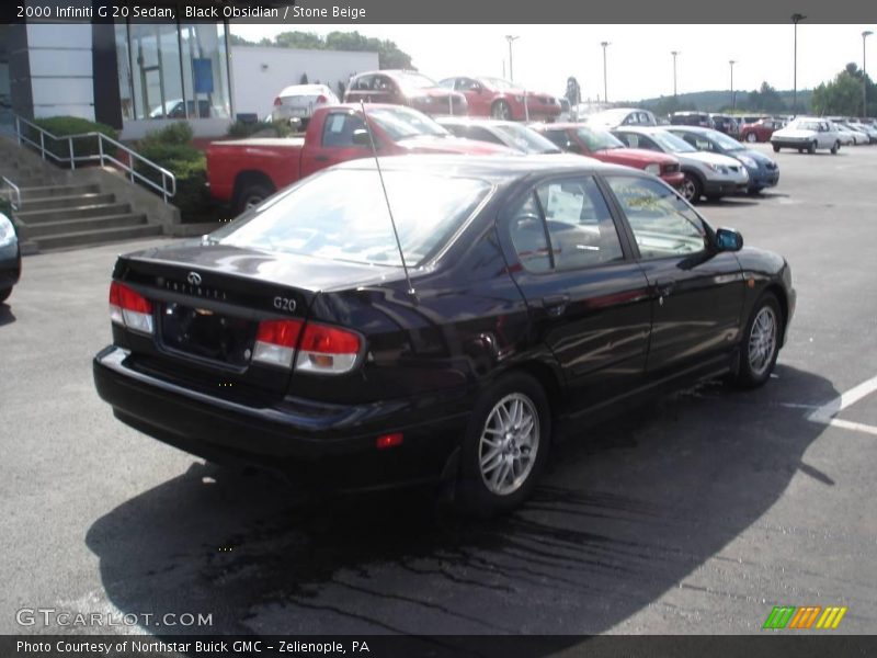 Black Obsidian / Stone Beige 2000 Infiniti G 20 Sedan