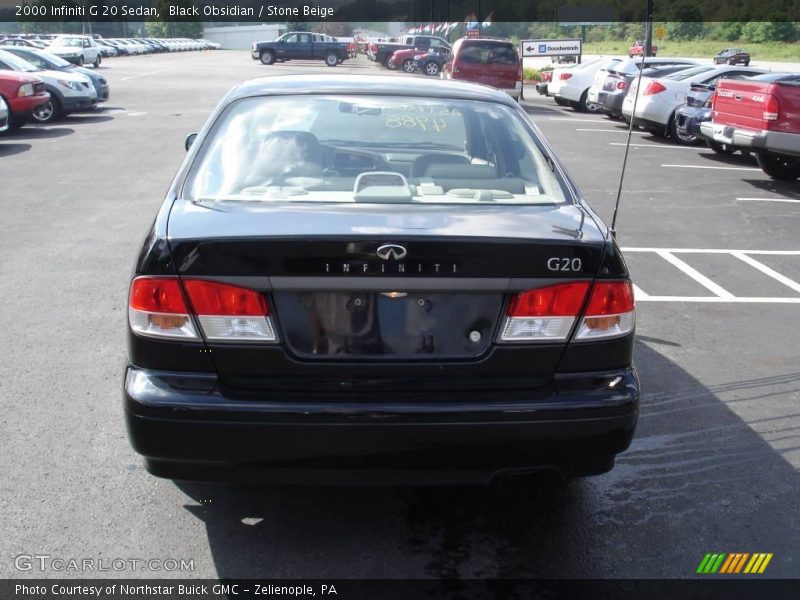 Black Obsidian / Stone Beige 2000 Infiniti G 20 Sedan